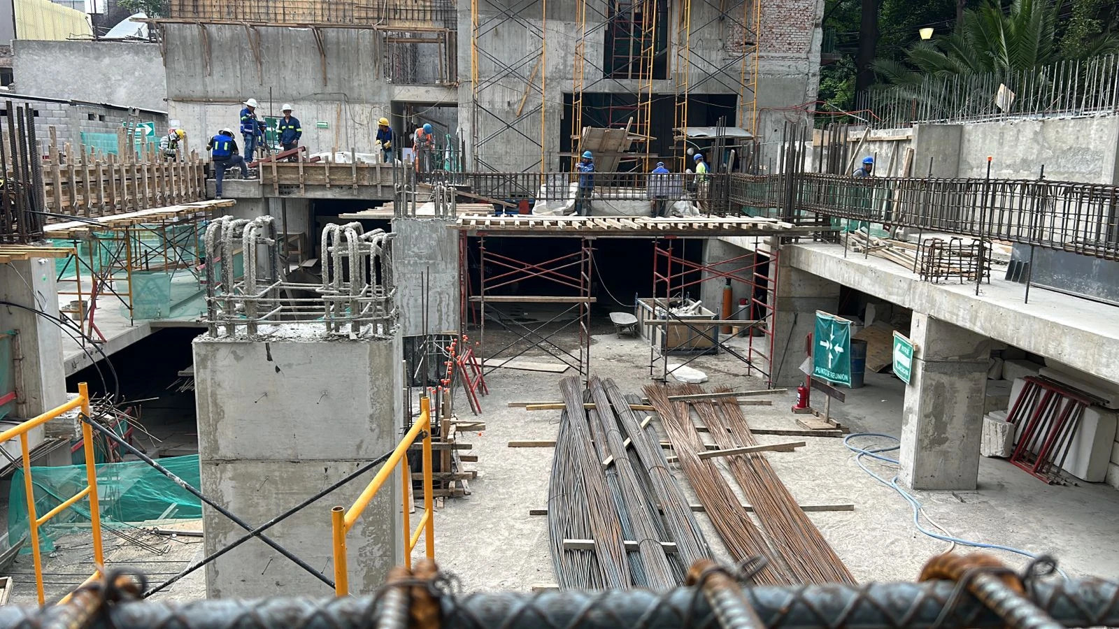 La construcción del Hotel- Hospital para la cadena de hoteles Marriott última actualización en agosto de 2024. Foto obtenida del Arquitecto Abisay Vivar.